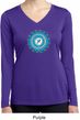 Ladies Shirt Blue Vishuddha Dry Wicking Long Sleeve Tee