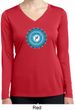 Ladies Shirt Blue Vishuddha Dry Wicking Long Sleeve Tee