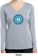 Ladies Shirt Blue Vishuddha Dry Wicking Long Sleeve Tee