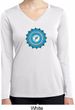 Ladies Shirt Blue Vishuddha Dry Wicking Long Sleeve Tee