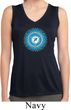 Ladies Shirt Blue Vishuddha Sleeveless Moisture Wicking Tee