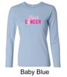 Ladies Shirt Breast Cancer Awareness Beat Cancer Long Sleeve Tee