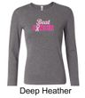 Ladies Shirt Breast Cancer Awareness Beat Cancer Long Sleeve Tee