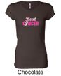 Ladies Shirt Breast Cancer Awareness Beat Cancer Longer Length Tee