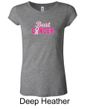 Ladies Shirt Breast Cancer Awareness Beat Cancer Longer Length Tee