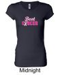 Ladies Shirt Breast Cancer Awareness Beat Cancer Longer Length Tee
