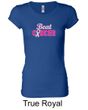 Ladies Shirt Breast Cancer Awareness Beat Cancer Longer Length Tee