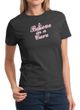 Ladies Shirt Breast Cancer Awareness Believe in a Cure Tee T-Shirt