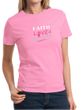 Ladies Shirt Breast Cancer Awareness Faith Love Fight Tee T-Shirt