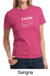 Ladies Shirt Breast Cancer Awareness Faith Love Fight Tee T-Shirt
