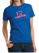 Ladies Shirt Breast Cancer Awareness I Heart a Survivor Tee T-Shirt