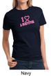 Ladies Shirt Breast Cancer Awareness I Heart a Survivor Tee T-Shirt