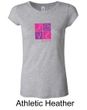 Ladies Shirt Breast Cancer Awareness Love Hope Longer Length Tee