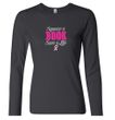 Ladies Shirt Breast Cancer Awareness Save a Life Long Sleeve Tee