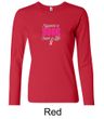 Ladies Shirt Breast Cancer Awareness Save a Life Long Sleeve Tee