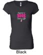 Ladies Shirt Breast Cancer Awareness Save a Life Longer Length Tee
