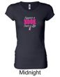 Ladies Shirt Breast Cancer Awareness Save a Life Longer Length Tee