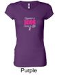 Ladies Shirt Breast Cancer Awareness Save a Life Longer Length Tee