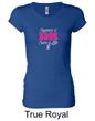 Ladies Shirt Breast Cancer Awareness Save a Life Longer Length Tee