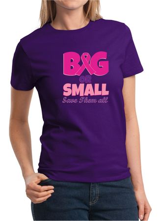 Ladies Shirt Breast Cancer Awareness Save Them All Tee T-Shirt