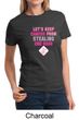 Ladies Shirt Breast Cancer Awareness Second 2nd Base Tee T-Shirt
