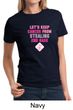 Ladies Shirt Breast Cancer Awareness Second 2nd Base Tee T-Shirt