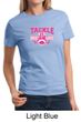 Ladies Shirt Breast Cancer Awareness Tackle Cancer Tee T-Shirt
