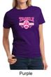 Ladies Shirt Breast Cancer Awareness Tackle Cancer Tee T-Shirt