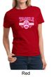 Ladies Shirt Breast Cancer Awareness Tackle Cancer Tee T-Shirt