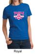 Ladies Shirt Breast Cancer Awareness Tackle Cancer Tee T-Shirt