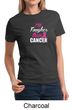 Ladies Shirt Breast Cancer Awareness Tougher Than Cancer Tee T-shirt
