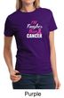 Ladies Shirt Breast Cancer Awareness Tougher Than Cancer Tee T-shirt