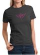 Ladies Shirt Breast Cancer Awareness Wings Ribbon Tee T-Shirt
