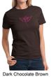 Ladies Shirt Breast Cancer Awareness Wings Ribbon Tee T-Shirt