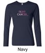 Ladies Shirt Breast Cancer Fight Cancer Long Sleeve Tee T-Shirt