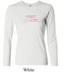 Ladies Shirt Breast Cancer Fight Cancer Long Sleeve Tee T-Shirt