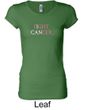 Ladies Shirt Breast Cancer Fight Cancer Longer Length Tee T-Shirt