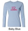 Ladies Shirt Breast Cancer I Heart a Survivor Long Sleeve Tee T-Shirt