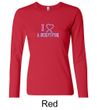 Ladies Shirt Breast Cancer I Heart a Survivor Long Sleeve Tee T-Shirt
