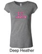 Ladies Shirt Breast Cancer I Heart a Survivor Longer Length Tee