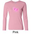 Ladies Shirt Breast Cancer Peace Love Hope Long Sleeve Tee T-Shirt