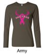 Ladies Shirt Breast Cancer Save a Rack Long Sleeve Tee T-Shirt