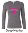 Ladies Shirt Breast Cancer Save a Rack Long Sleeve Tee T-Shirt