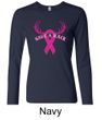 Ladies Shirt Breast Cancer Save a Rack Long Sleeve Tee T-Shirt