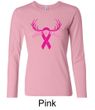 Ladies Shirt Breast Cancer Save a Rack Long Sleeve Tee T-Shirt