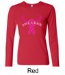Ladies Shirt Breast Cancer Save a Rack Long Sleeve Tee T-Shirt
