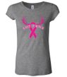 Ladies Shirt Breast Cancer Save a Rack Longer Length Tee T-Shirt