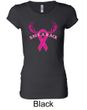 Ladies Shirt Breast Cancer Save a Rack Longer Length Tee T-Shirt
