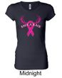 Ladies Shirt Breast Cancer Save a Rack Longer Length Tee T-Shirt