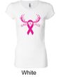 Ladies Shirt Breast Cancer Save a Rack Longer Length Tee T-Shirt